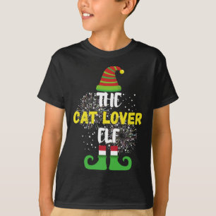 T-shirt Amoureux des chats Elf Famille Correspondant Costu