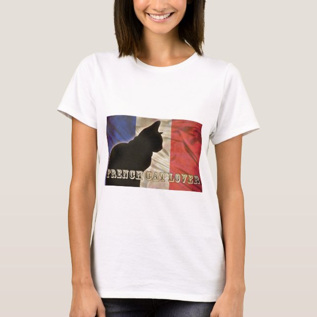 T-SHIRT AMOUREUX DES CHATS FRANÇAIS (Devant)
