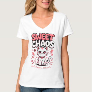 T-shirt Amoureux des chats Gras Douce Chaos Tranchant Kitt