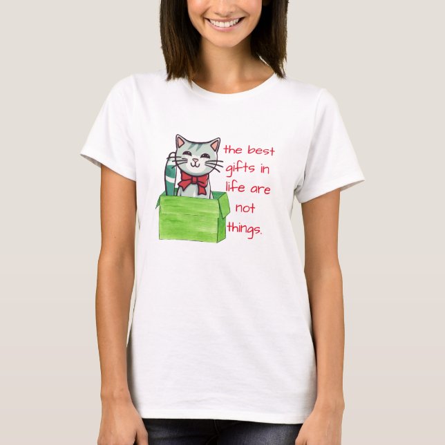 T-Shirt Amoureux des chats - Les Meilleurs Cadeaux (Devant)