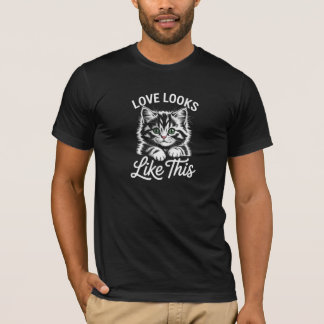 T-shirt Amoureux des chats mignon l Kitten adorable T-shir