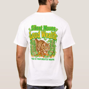 T-shirt Amoureux des chats Mouvements silencieux Richesse