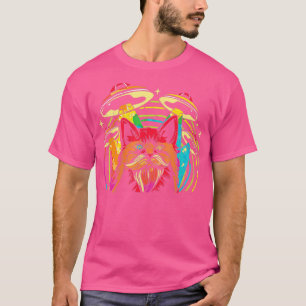 T-shirt Amoureux des chats OVNI Extraterrestrial Volant no