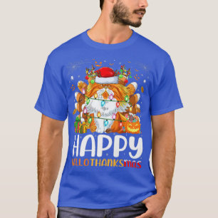 T-shirt Amoureux des chats perse Halloween Noël Happy Hall