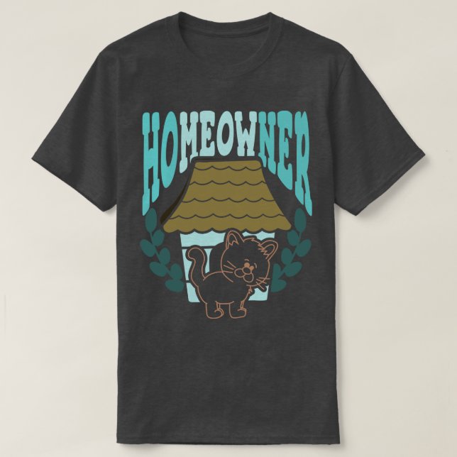T-shirt Amoureux des chats propriétaire (Design devant)