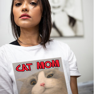 T-SHIRT AMOUREUX DES CHATS T-SHIRTS CHAT MOM FEMME