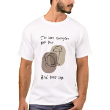 T-shirt Amoureux des chiens avec citation