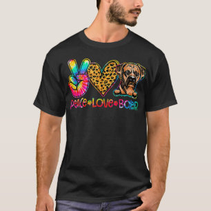 T-shirt Amoureux des chiens Boxer Tie Dye