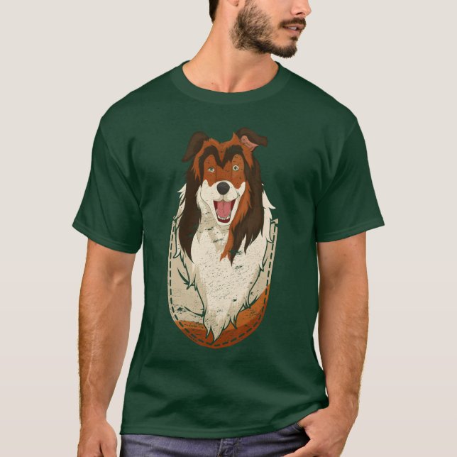 T-shirt Amoureux des chiens chien sac de poitrine cadeau c (Devant)