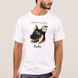 T-shirt Amoureux des chiens chiot allemand