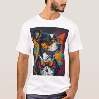 T-shirt Amoureux des chiens DAD personnalisé mignon marion