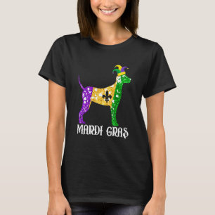 T-shirt Amoureux des chiens dalmate mignon Mardi Gras Part