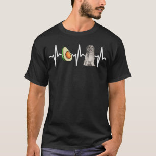 T-shirt Amoureux des chiens de Heartbeat Avocado Pyrenean