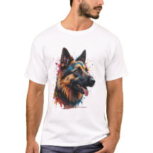 T-shirt Amoureux des chiens de la bannière berger 