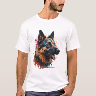 T-shirt Amoureux des chiens de la bannière berger 