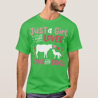 T-shirt Amoureux des chiens de l'aube de vache