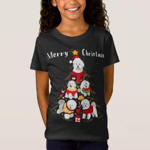T-Shirt Amoureux des chiens de Noël Bichon Frise