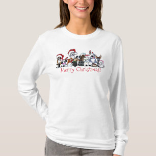 T-shirt Amoureux des chiens de Noël KiniArt