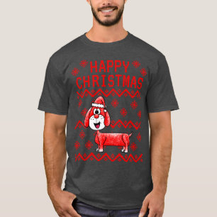 T-shirt Amoureux des chiens de Noël laid Dachshund
