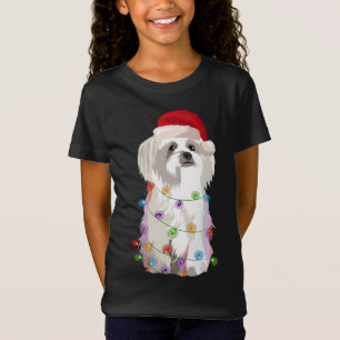 T-Shirt Amoureux des chiens de Noël maltais