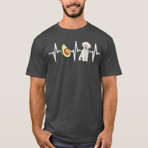 T-shirt Amoureux des chiens de pulsation Avocado Bichons F