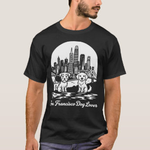 T-shirt Amoureux des chiens de San Francisco en Californie
