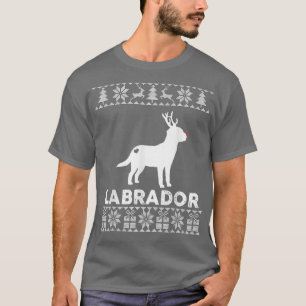 T-shirt Amoureux des chiens du Labrador Christmas Reindeer