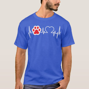 T-shirt Amoureux des chiens Heart Beat