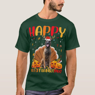 T-shirt Amoureux des chiens malinois Funny Happy Malinois