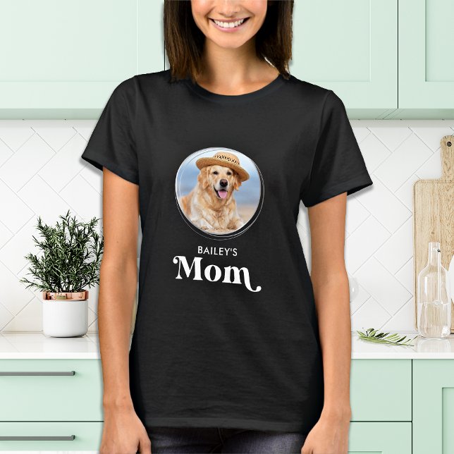 T-shirt Amoureux des chiens MOM Personnalisé Cute Puppy Pe (Créateur téléchargé)