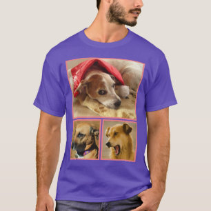 T-shirt Amoureux des chiens personnalisé moderne Collage p