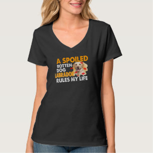 T-shirt Amoureux des chiens Spoten Labrador Rules Ma vie