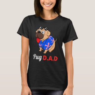 T-shirt Amoureux des chiens Summer Beach Lunettes de solei