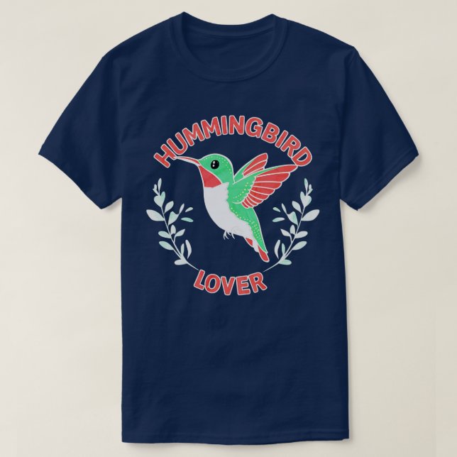 T-shirt amoureux des colibris (Design devant)