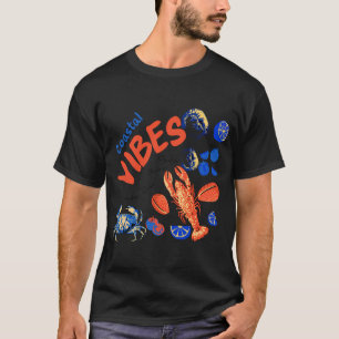 T-shirt Amoureux des fruits de mer Homard Crabe