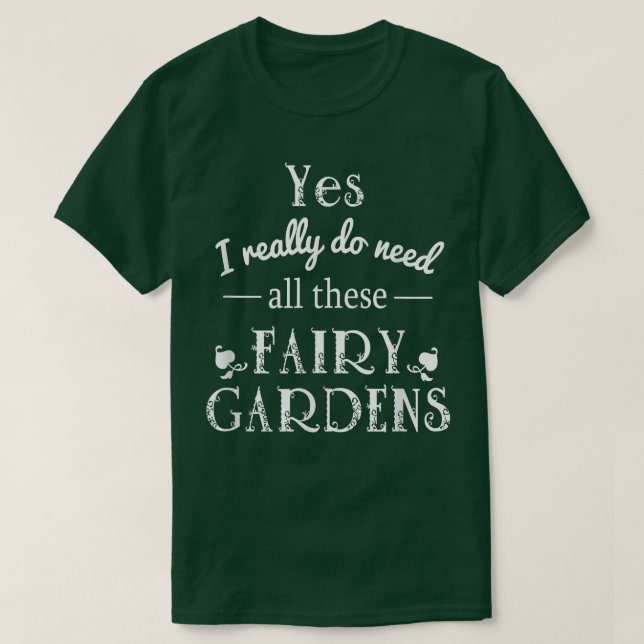 T-shirt Amoureux des jardins de fées (Design devant)