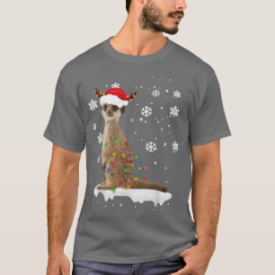 T-shirt Amoureux des lumières de Noël des animaux mongoles