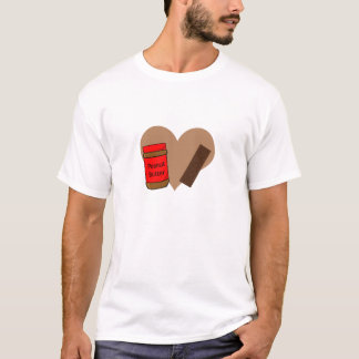 T-shirt Amoureux du beurre d'arachide et du chocolat
