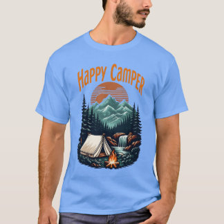 T-shirt Amoureux du camping Happy Camper