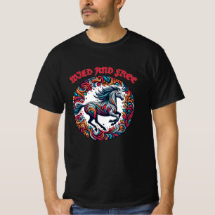 T-shirt Amoureux du cheval majestueux et amusant
