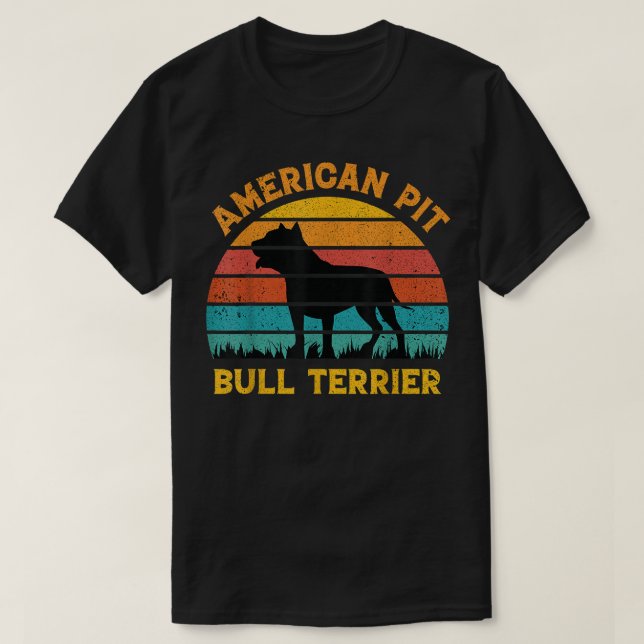 T-shirt Amoureux du chien Terrier Pit Bull Américain Couch (Design devant)