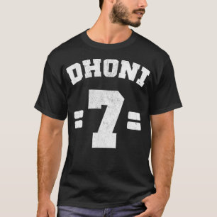 T-shirt Amoureux du cricket indien Dhoni 7 