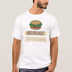 T-shirt Amoureux du hamburger drôle