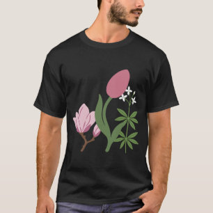 T-shirt Amoureux du jardin Magnolia coloré Nature