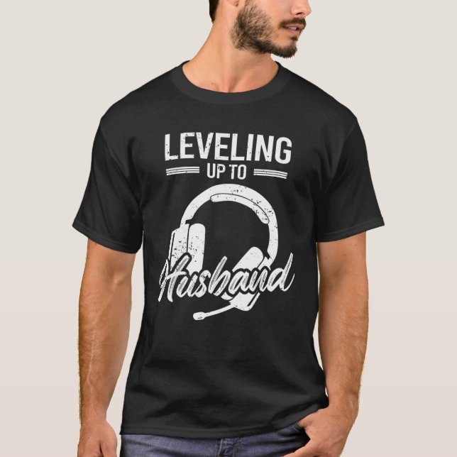 T-shirt Amoureux du jeu vidéo de la salle de Fiançailles m (Devant)
