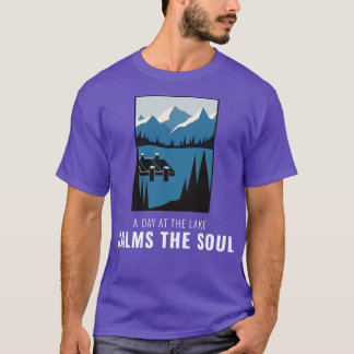 T-shirt amoureux du lac navigation de pêche 1