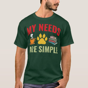 T-shirt Amoureux du livre amusant Livre de chien de café