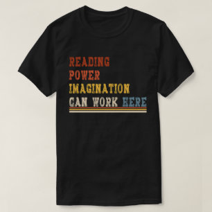 T-shirt amoureux du livre tee lecture puissance imaginatio