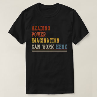 T-shirt amoureux du livre tee lecture puissance imaginatio