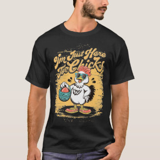 T-shirt Amoureux du poulet Cool Chasseur d'oeufs de Pâques